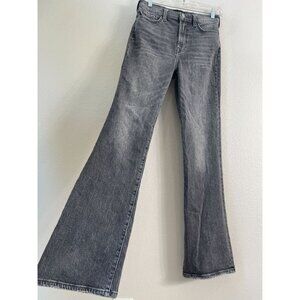 7 For All Mankind Womens 27 Easy Boot Jeans Gray Stretch Denim High Rise